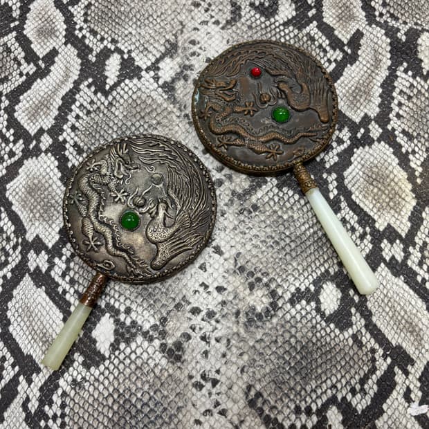 Vintage” Gothic Oriental Mood hand mirro