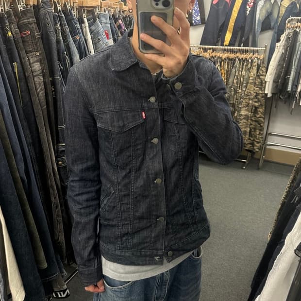 M) 리바이스 스판 데님 인디고 트러커 자켓 bovine