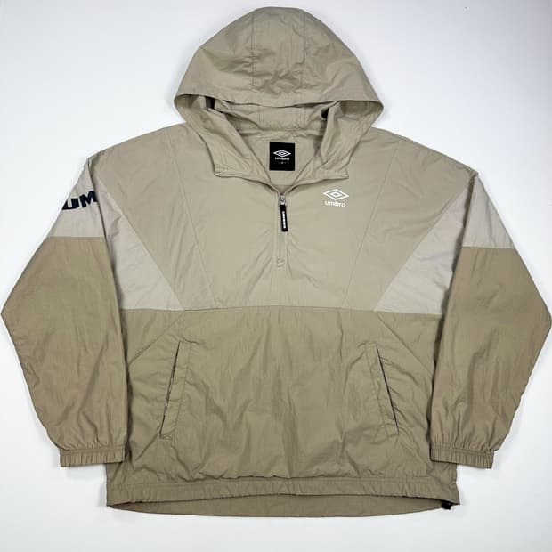 엄브로 오버핏 우븐 후디 아노락 베이지 L