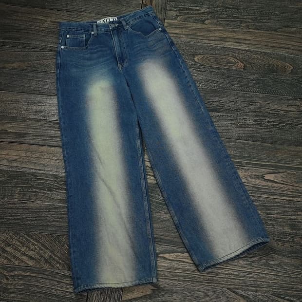 [세터] 브루클린 뉴트로 와이드 워시드 데님 팬츠 레트로블루 M17577