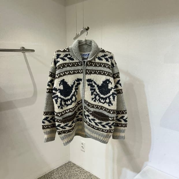 썬더버드 코위찬 니트 집업