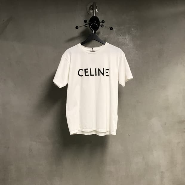 셀린느 화이트 반팔 티셔츠 -(W)