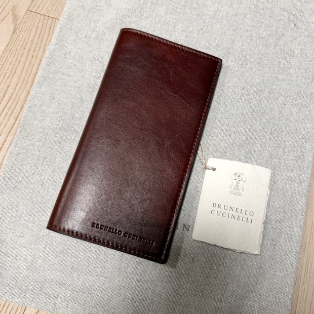 브루넬로 쿠치넬리 / 가죽 장지갑 / 새상품