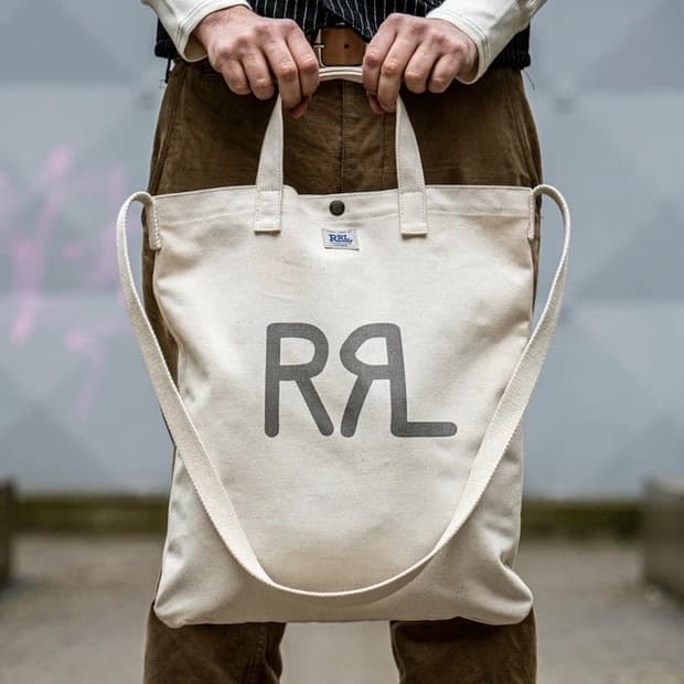 RRL 캔버스 토트 백