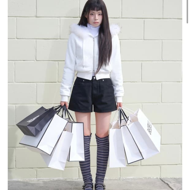 베이델리 후드 퍼 투웨이 후드집업 블랙