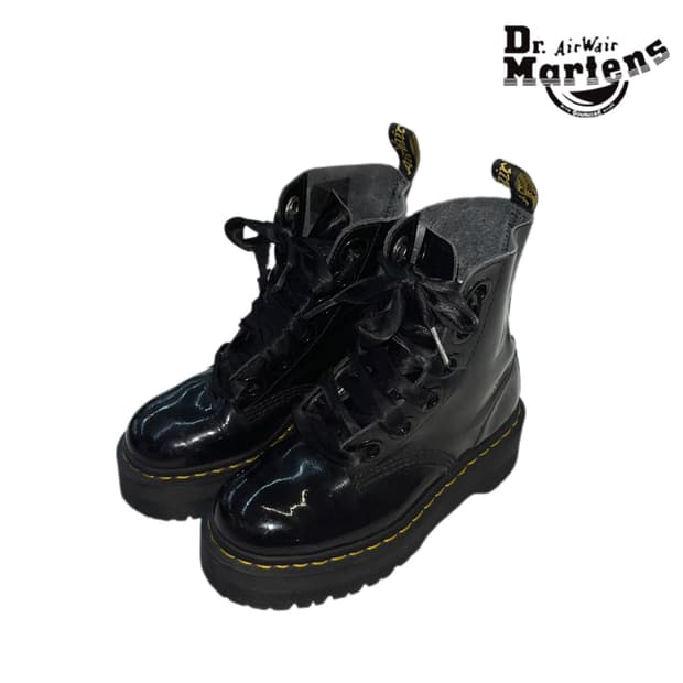 닥터마틴 8홀 워커 유광 블랙 230