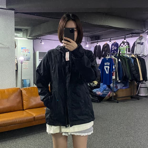 노스페이스 블랙 립스탑 마운틴 자켓  B2862