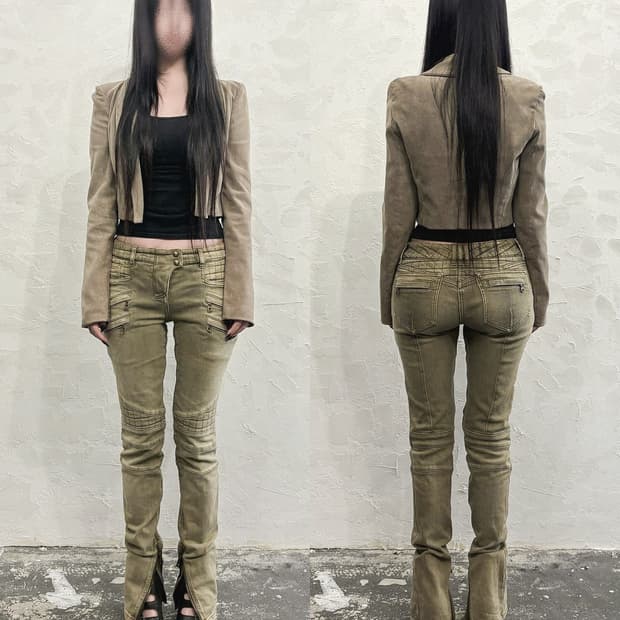 더 로우 초기 아카이브 크롭컷 스웨이드 자켓