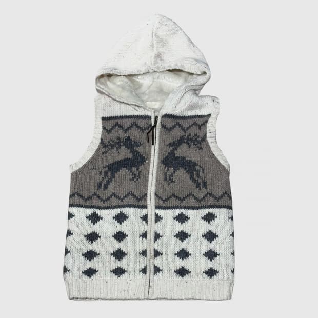 노르딕 후드니트조끼