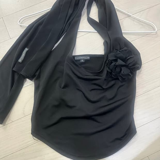 플리즈노팔로우 홀터넥+스카프