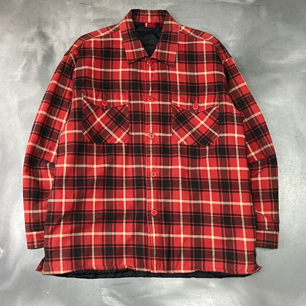  리바이스 패디드 체크 셔츠 y15509