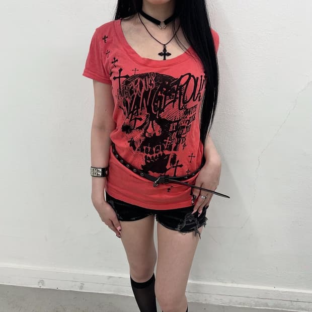 ghost of Harlem skull short sleeve 