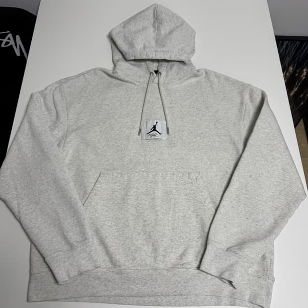 조던 에센셜 패치 오트밀 후드