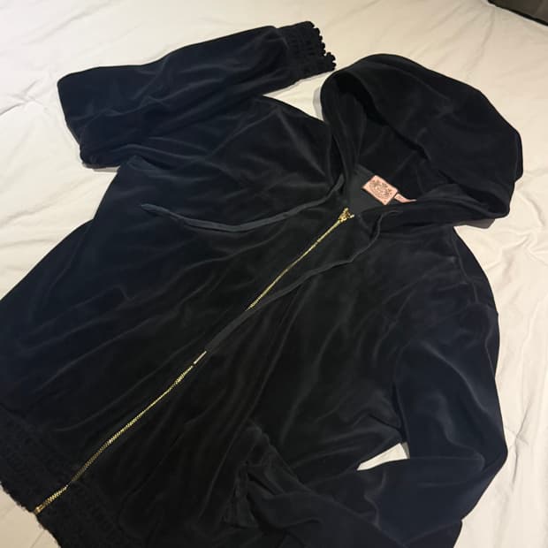 Juicy couture 벨벳 후드집업