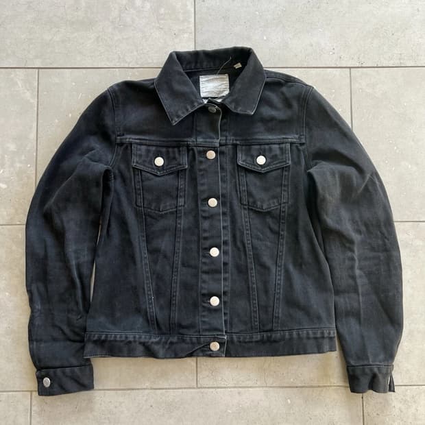 헬무트 랭 흑청 데님 자켓