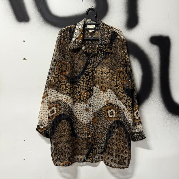 VTG 빈티지 빅사이즈 애니멀 풀 패턴 셔츠