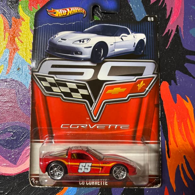 빈티지)미개봉) 핫휠 c6 콜벳 다이캐스트 인테리어 소품