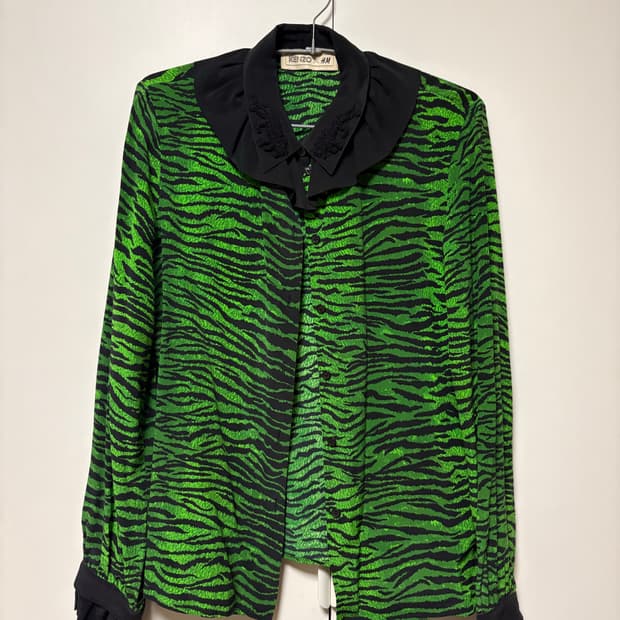 겐조 X h&m 실크 블라우스