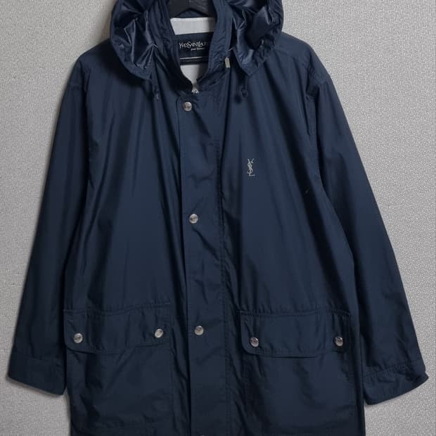 오버핏 L (100) 입생로랑 빈티지 그레이 체크셔츠 남방