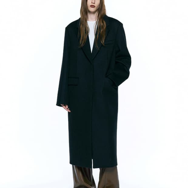 인사일런스우먼 캐시미어 터킹 싱글코트