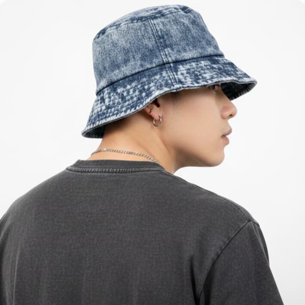 holyincode(홀리인코드) 빈티지 데님 버킷햇