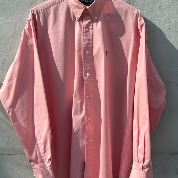 [3XL] 폴로 랄프로렌 핑크 트윌코튼 셔츠