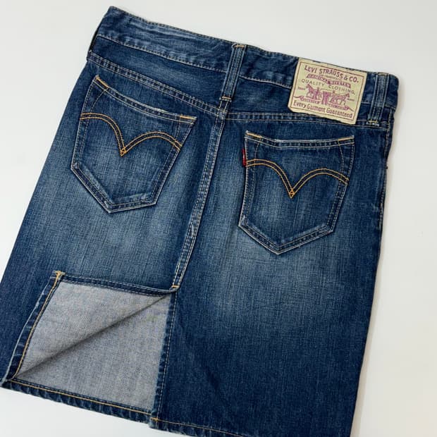 Levis 리바이스 워싱 데님 스커트