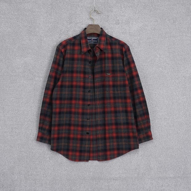 폴로 스포츠 00s 빈티지 체크 셔츠 90size