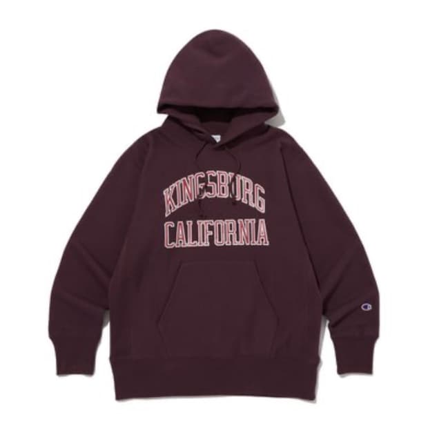 챔피온 리버스위브 블루택 후드 다크퍼플