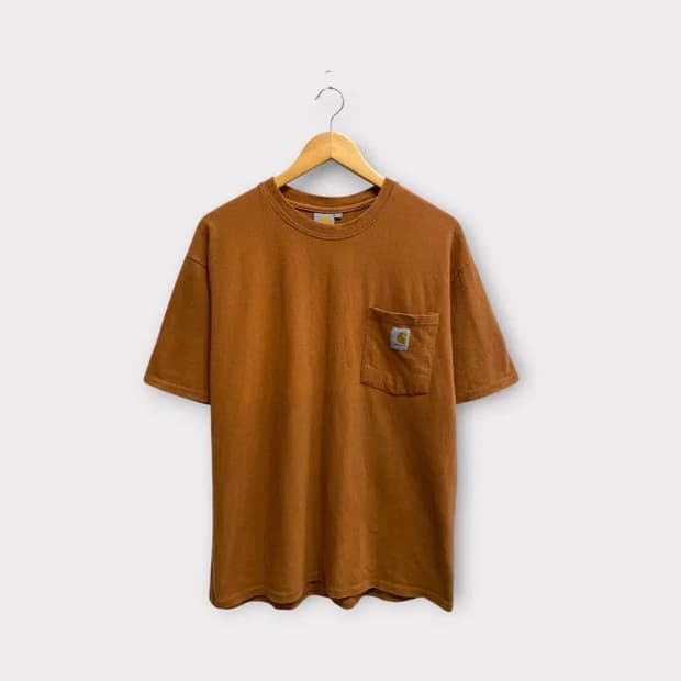 칼하트 카멜 포켓 티셔츠 L