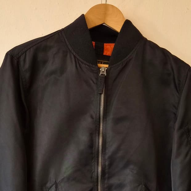 후아유 남성 블랙블루종점퍼 L사이즈