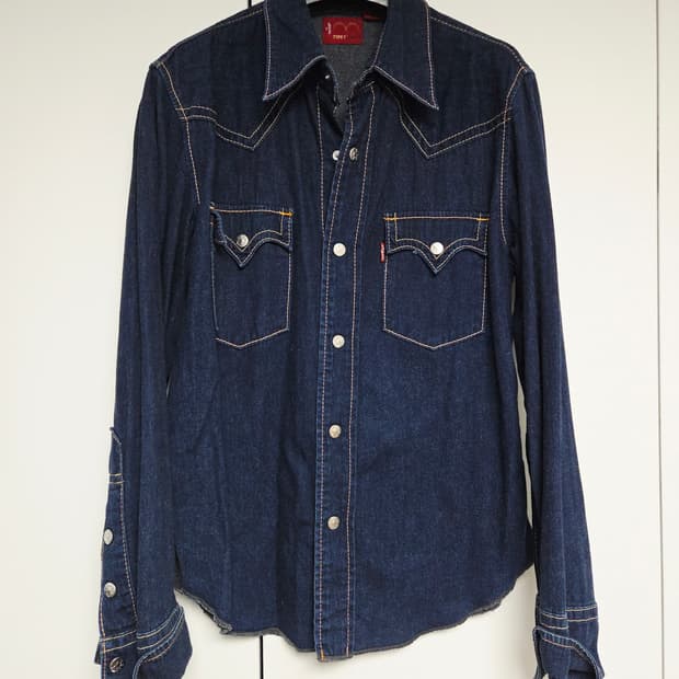 리바이스 LEVIS 타입원 웨스턴 데님셔츠 100