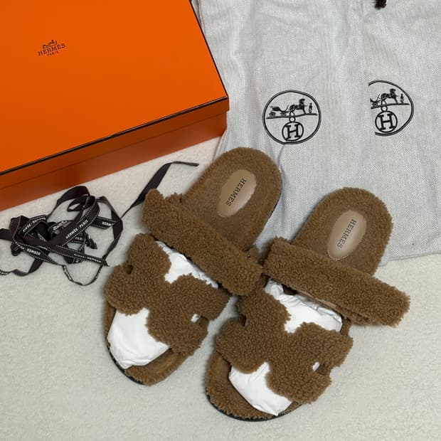 (최상,최저가) 에르메스 시프레 시어링 퍼 샌들 슬리퍼