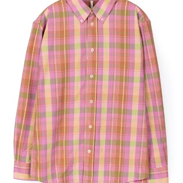 sunflower 선플라워 핑크체크 셔츠