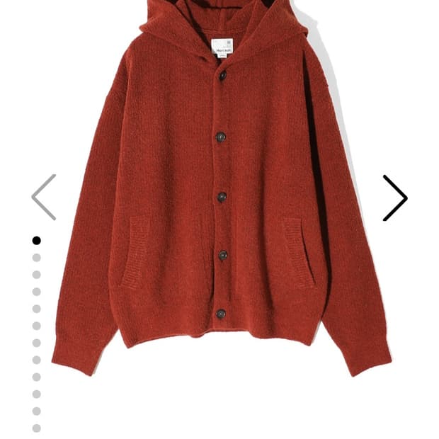 홀리선 아콘 부클 후드 니트 가디건 L