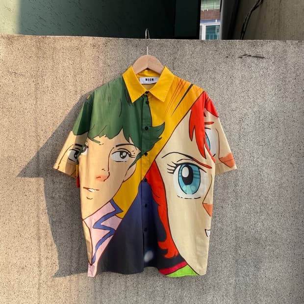 Msgm 아타커유 셔츠 (14.5)