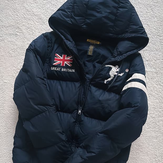 폴로 성조기 패딩