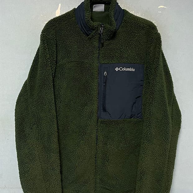 컬럼비아 남자 후리스점퍼 집업 L 100