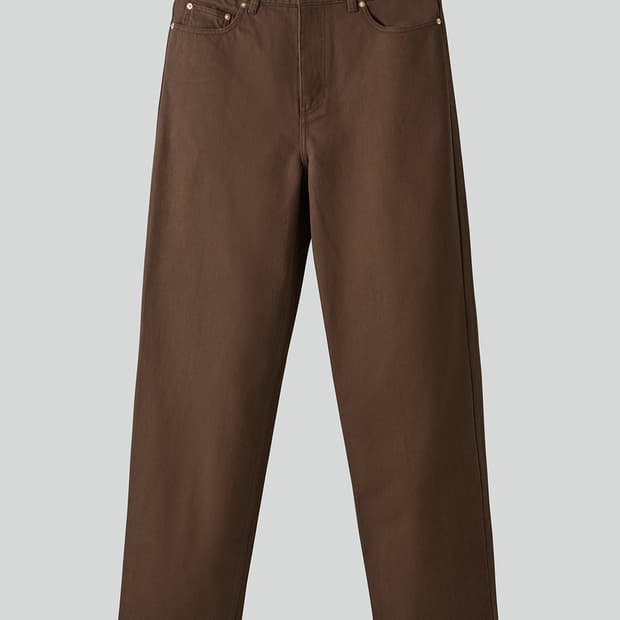 렉토 레귤러핏 데님 팬츠 빈티지 브라운 M