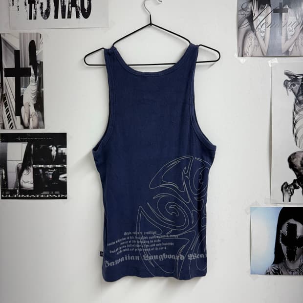 00s mood back printing sleeveless