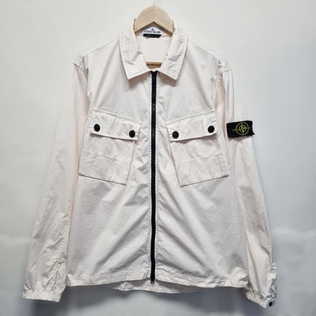 스톤아일랜드 패치 포켓 셔츠 재킷 100