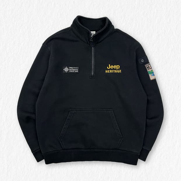 JEEP 기모 반집업 맨투맨