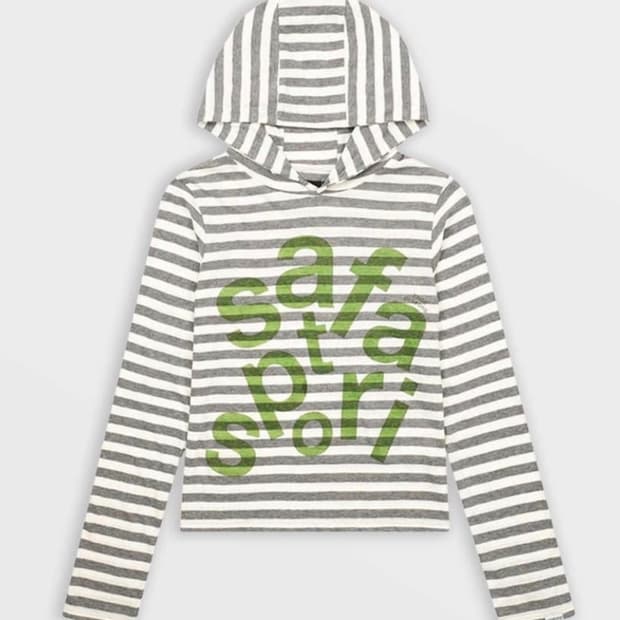 Ticketing Stripe Border Hoodie