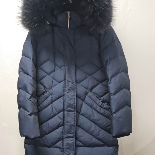 베네통코리아 네이비 구스다운패딩 42