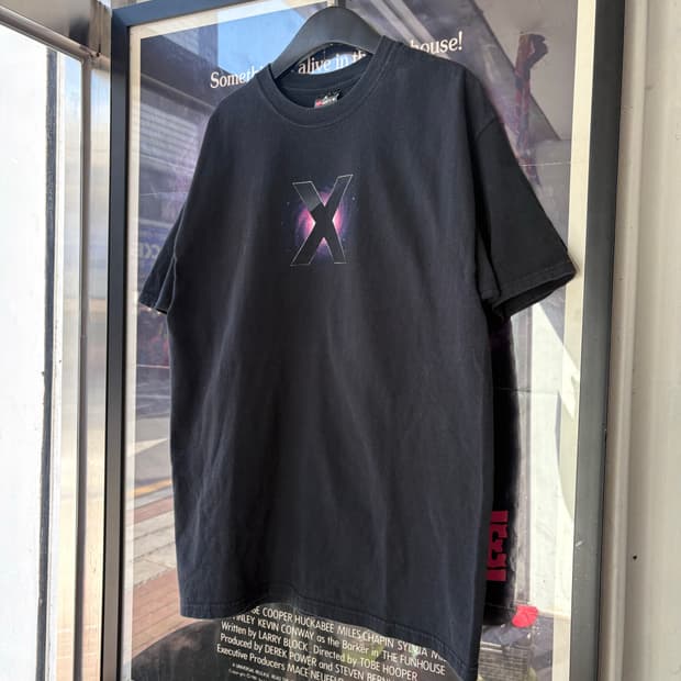00s Apple Mac X logo 프로모 티셔츠