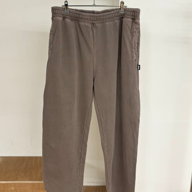 스투시 베이지 스웻팬츠