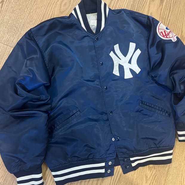 빈티지 90s 뉴욕양키즈 스테디움자켓 네이비 