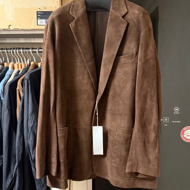 comoli 코모리 스웨이드 블레이져