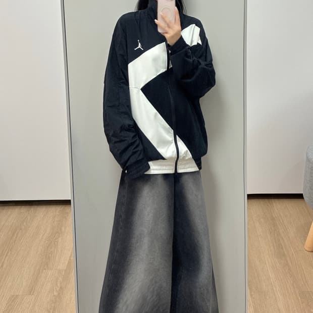 나이키 에어조던 윙스 다이아몬드 오레오 바람막이 자켓