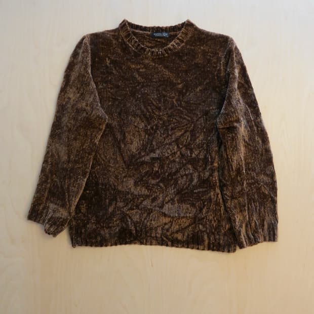 일본 브랜드 빈티지 롱슬리브 골덴 니트